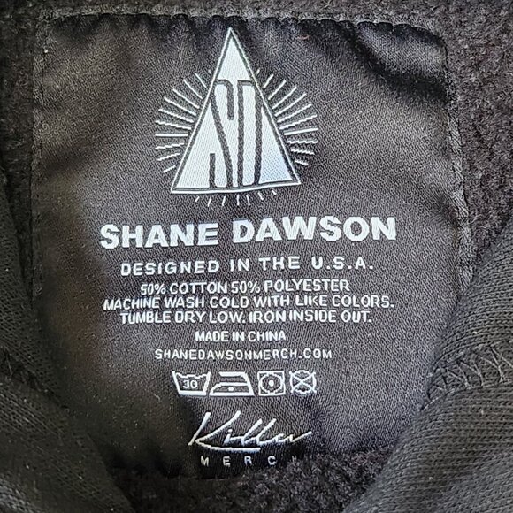 Shane Dawson Pig Hoodie Mens M Black Pink All Over Print Pullover‎ - Picture 3 of 6